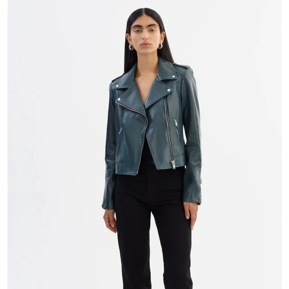 Lamarque Donna Iconic Leather Biker Jacket - Picture 3 of 11